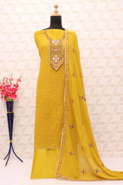 EB 1470 BY OM SAI DESIGNER GEORGETTE SALWAR SUIT WHOLESALER IN INDIA